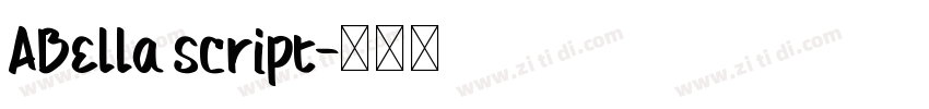 ABella script字体转换